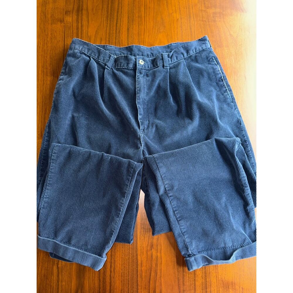 Vintage Duck Head Men's Blue Corduroy Pants - Size 36x32